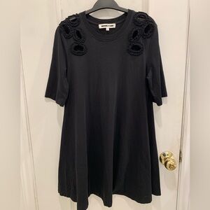 McQ Mcqueen black cotton minidress. Size Small